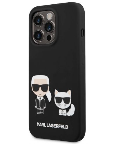 Калъф Karl Lagerfeld - MS Karl and Choupette, iPhone 14 Pro Max, черен - 4
